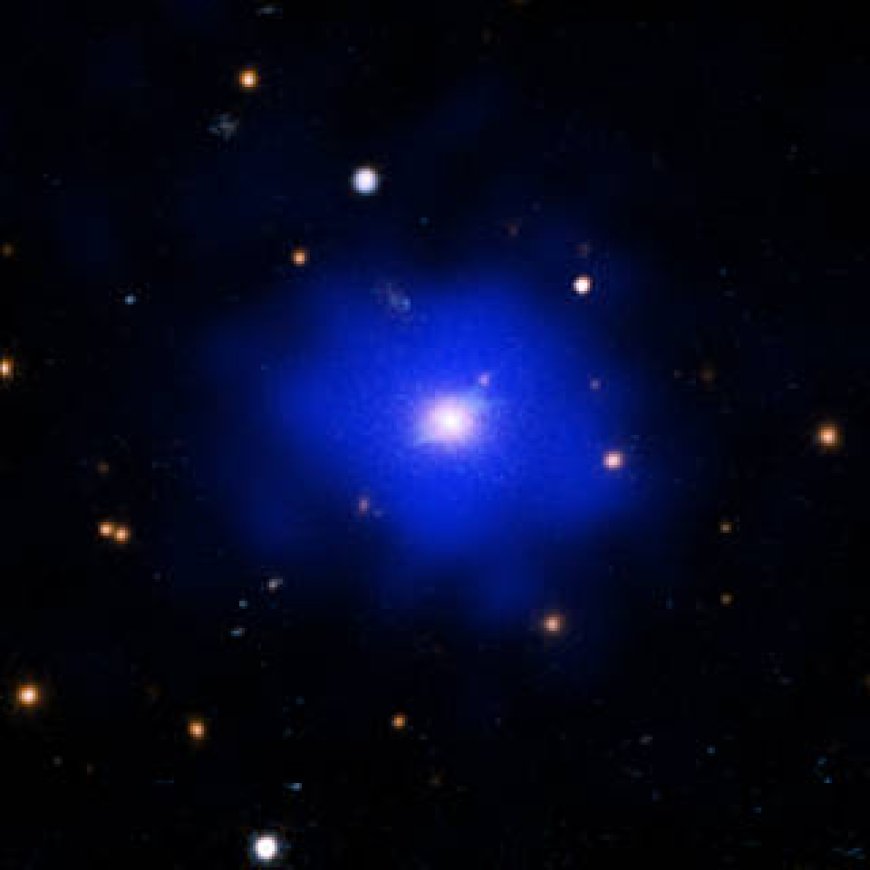 Unexpectedly Calm and Remote Galaxy Cluster Discovered