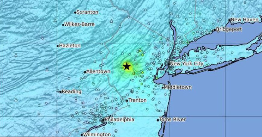 Earthquake maps show where seismic activity shook the Northeast