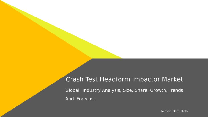 Crash Test Headform Impactor Market: Size, Key Trends & Growth Insights 2032