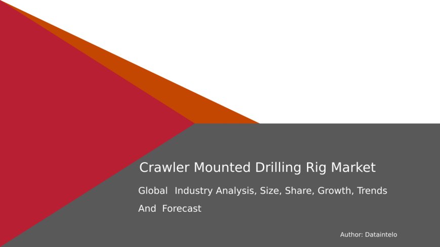 Crawler Mounted Drilling Rig Market: Industry Insights, Forecast & Developments till 2032