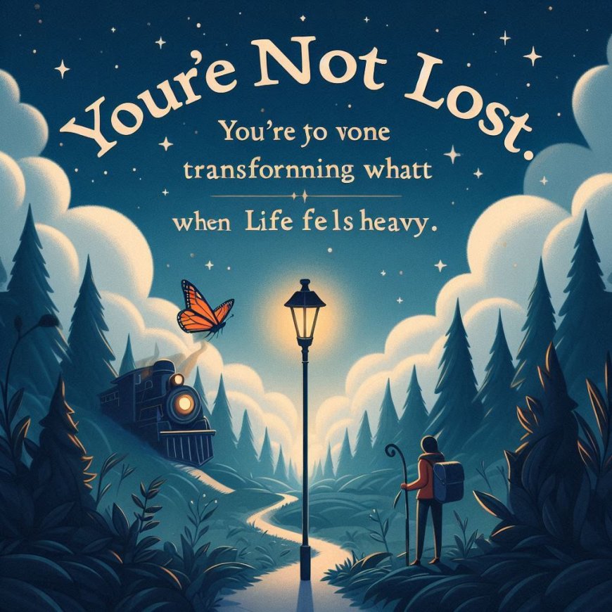 You’re Not Lost—You’re Transforming: The Truth About What No One Tells You When Life Feels Heavy.
