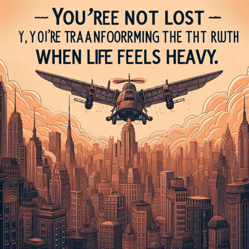 You’re Not Lost—You’re Transforming: The Truth About What No One Tells You When Life Feels Heavy.